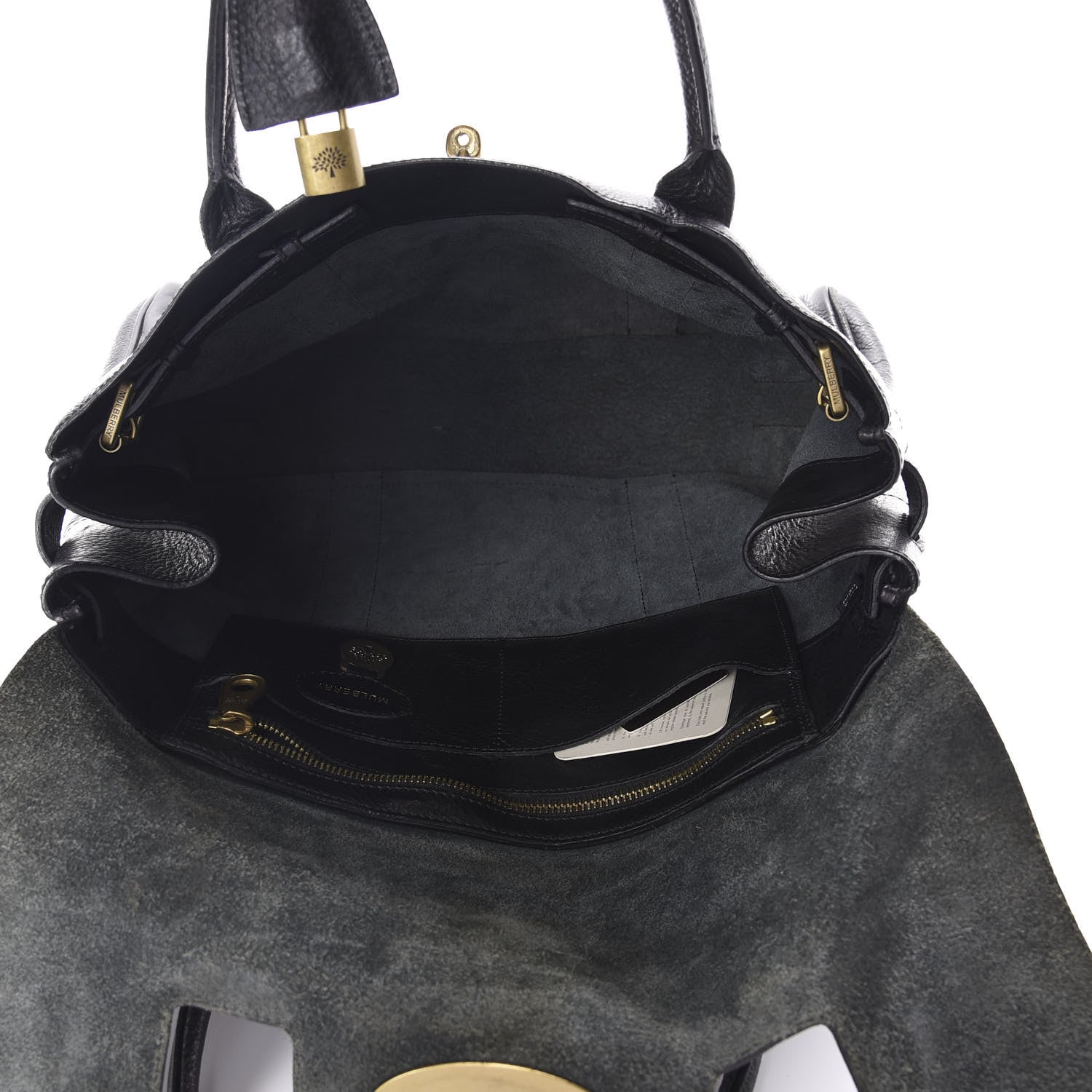 Mulberry Natural Leather Bayswater Black 5 of 9