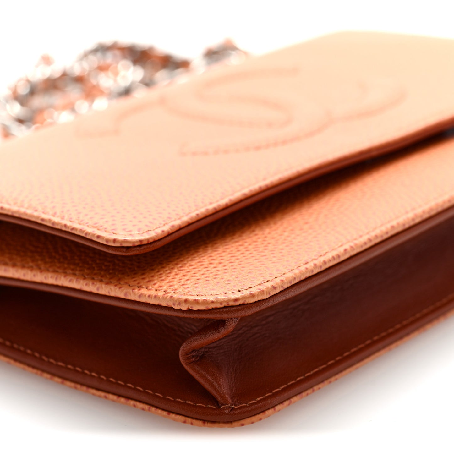 Caviar Timeless CC Wallet On Chain WOC Orange