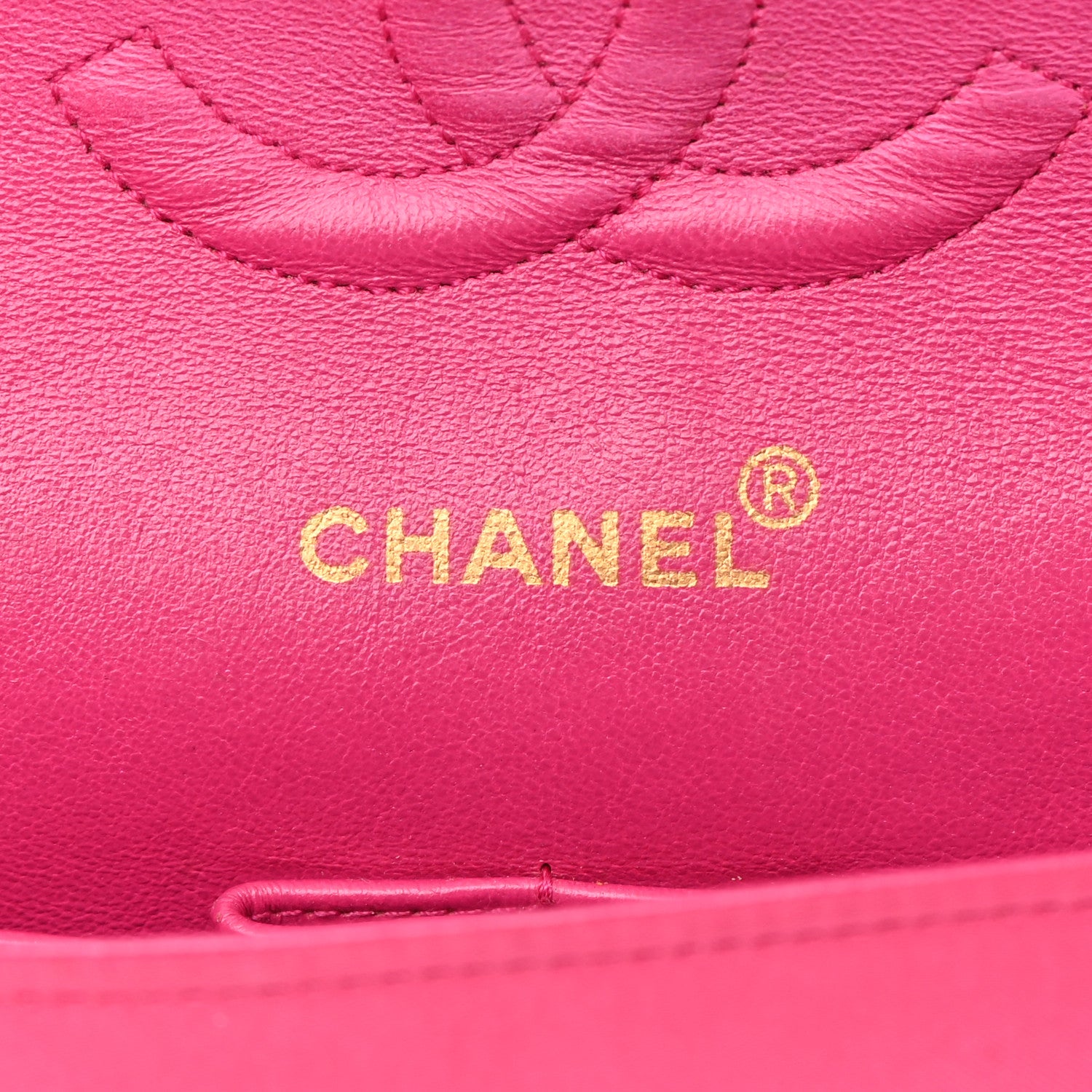 Chanel Satin Quilted Medium Double Flap Fuchsia 6 of 24