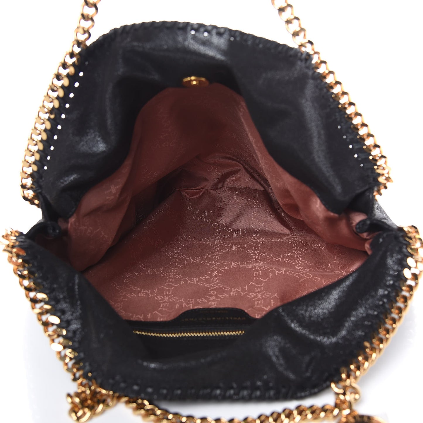 Shaggy Deer Falabella Fold Over Tote Black
