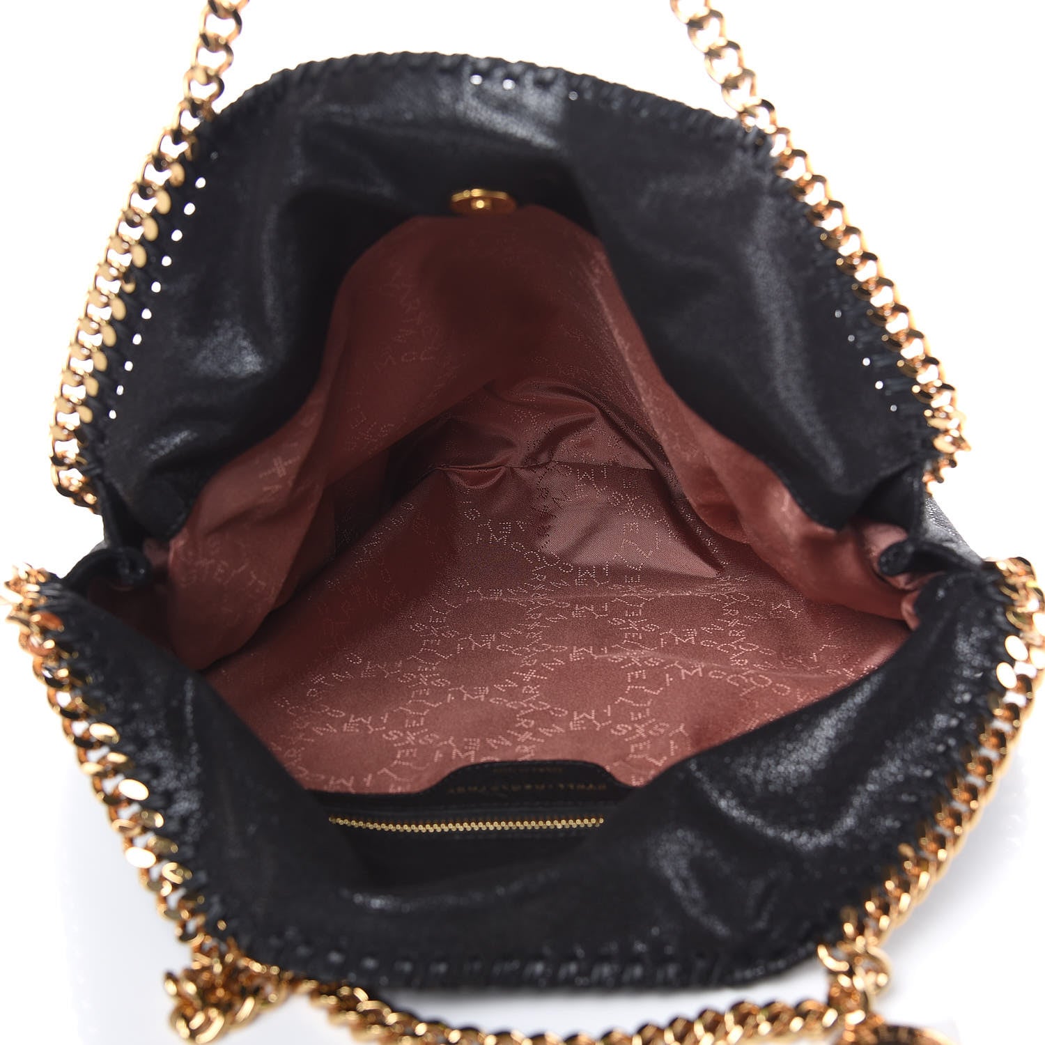 Stella McCartney Shaggy Deer Falabella Fold Over Tote Black 5 of 7