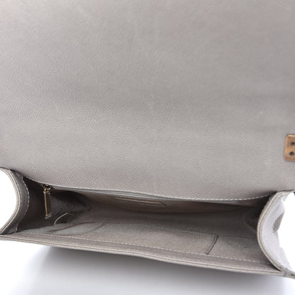 Chanel Caviar Quilted New Medium Boy Flap Grey 6 of 12