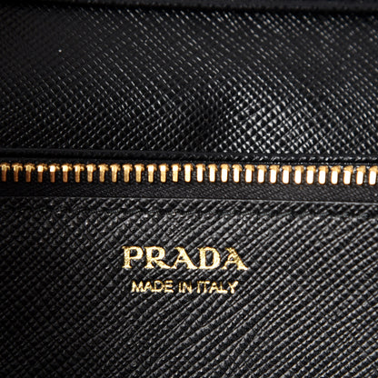 Prada Tessuto Nylon Continental Flap Wallet Black 5 of 9