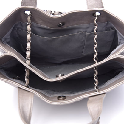 Chanel Calfskin Large Trianon Tote Grey 6 of 11