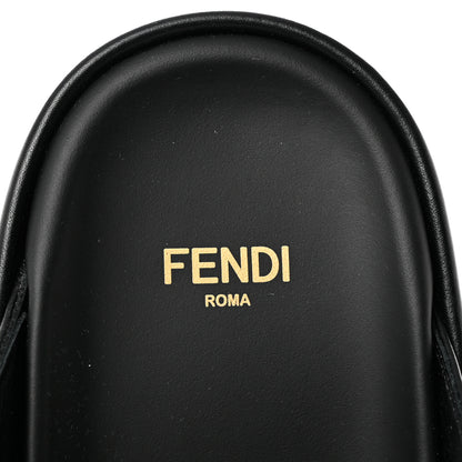 Fendi Vitello Womens Fendigraphy Slide Sandals 37.5 Black 7 of 9