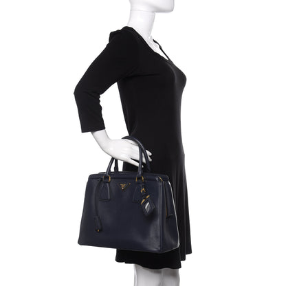 Prada Saffiano Lux Parabole Tote Baltico 2 of 12