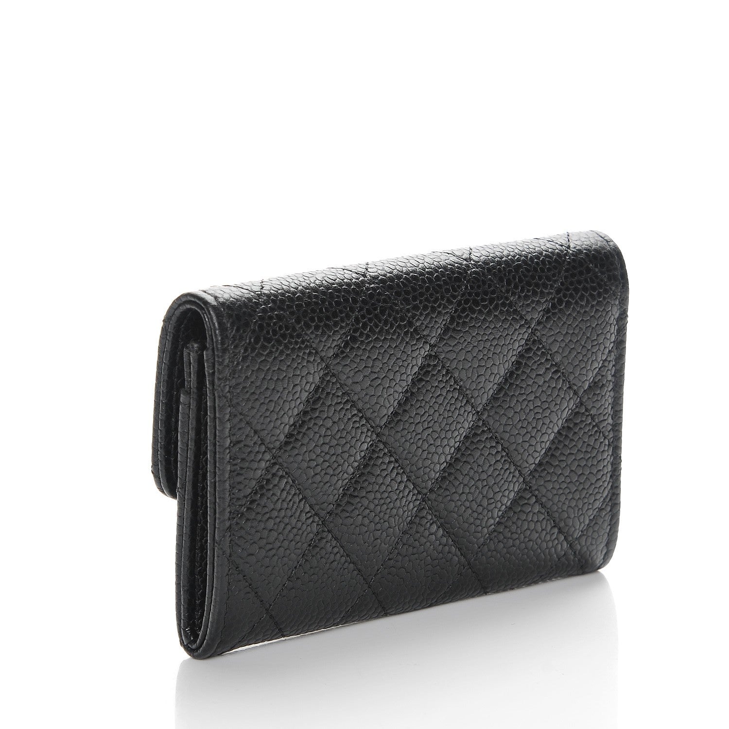 Chanel Caviar Quilted Flap Card Holder Black 3 of 8