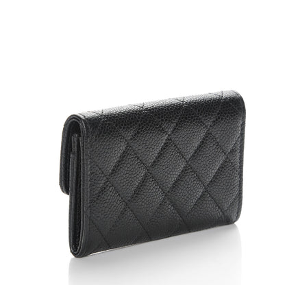 Chanel Caviar Quilted Flap Card Holder Black 3 of 8