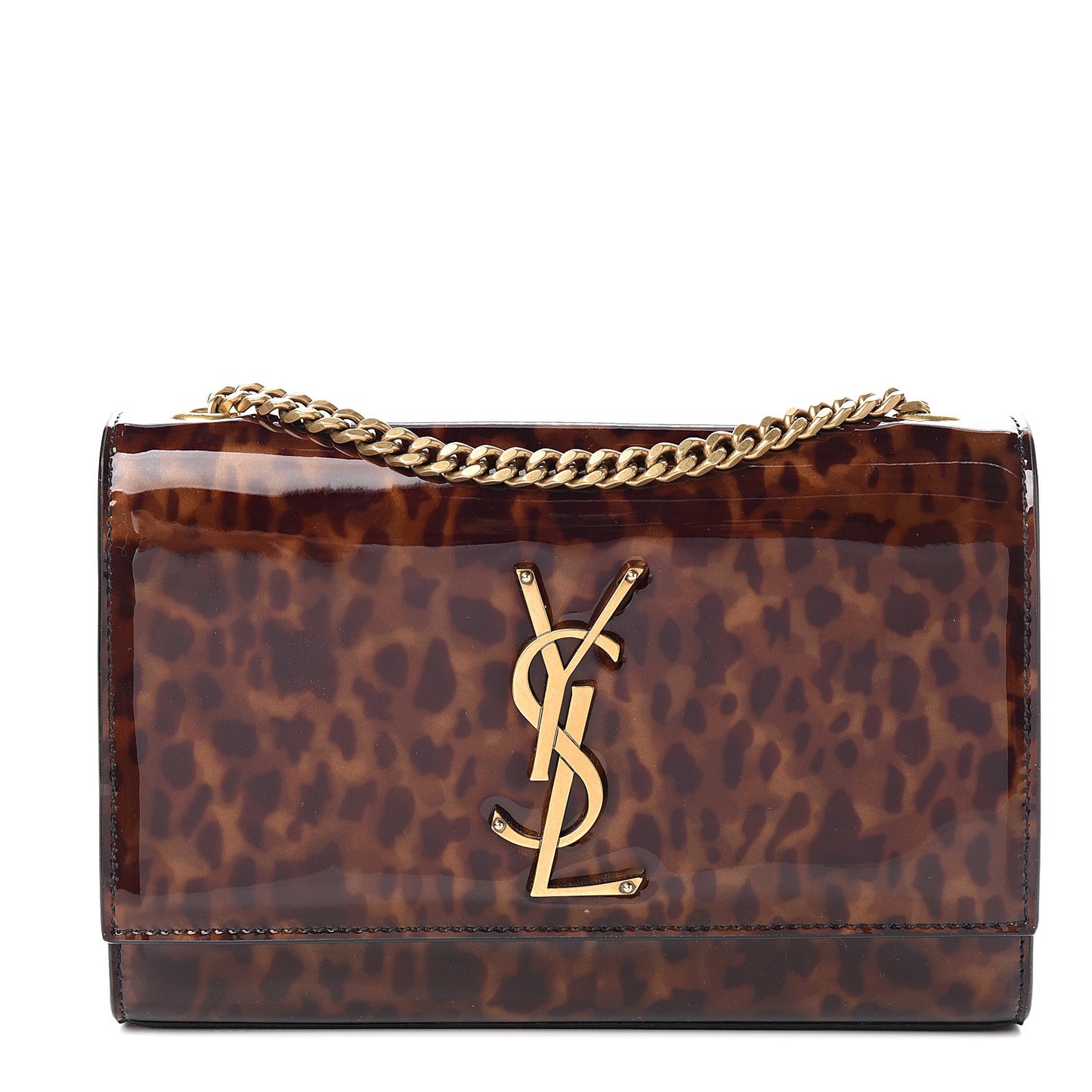 Patent Small Monogram Kate Satchel Tortoiseshell