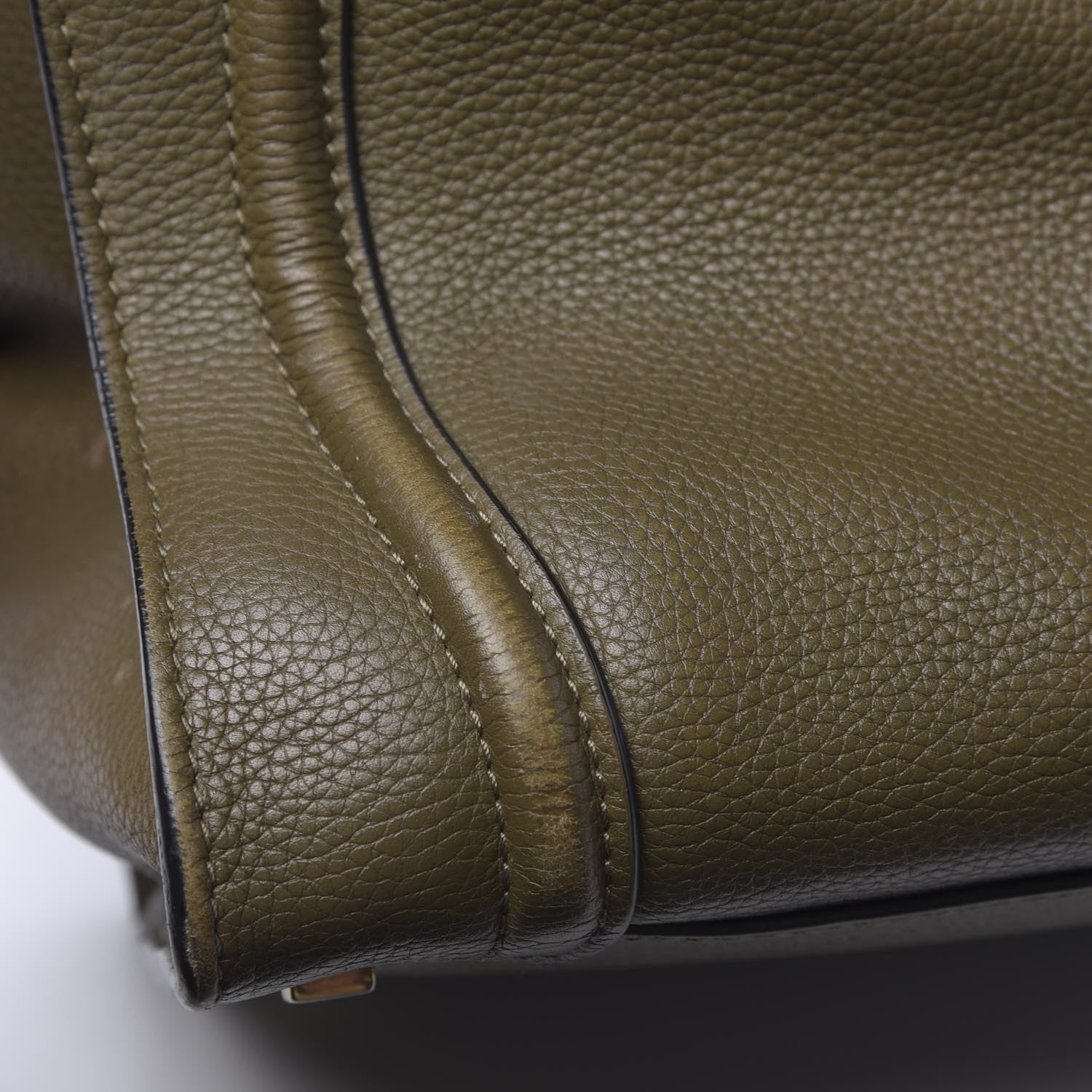 Celine Drummed Calfskin Mini Luggage Jungle 14 of 18