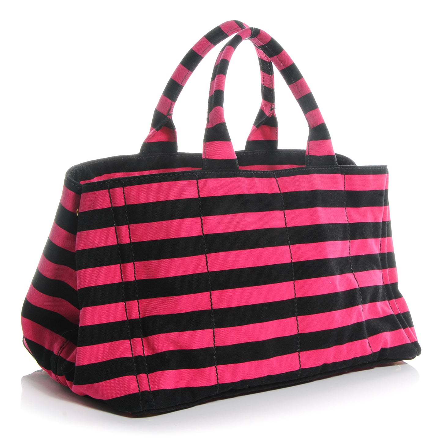 Canapa Striped Tote Fuxia