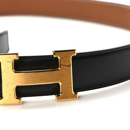 Hermes Box Togo 32mm H Belt 100 40 Black Gold 7 of 7