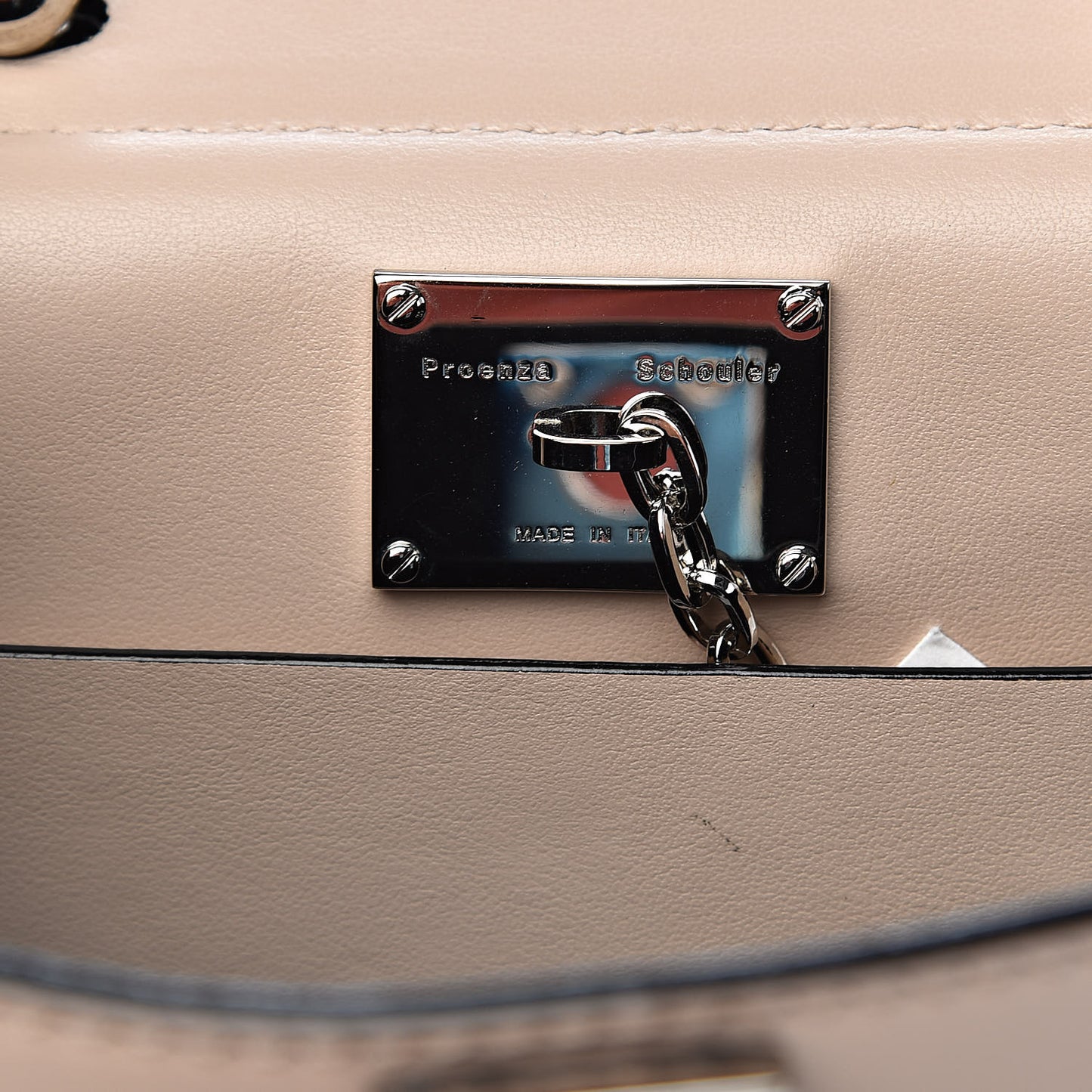 Calfskin Small Hava Top Handle Bag Sand