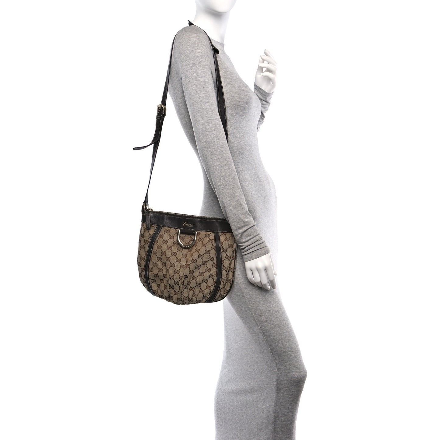 Monogram Small D Gold Ring Messenger Dark Brown