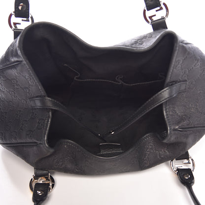 Gucci Guccissima Medium GG Twins Shoulder Bag Black 5 of 12
