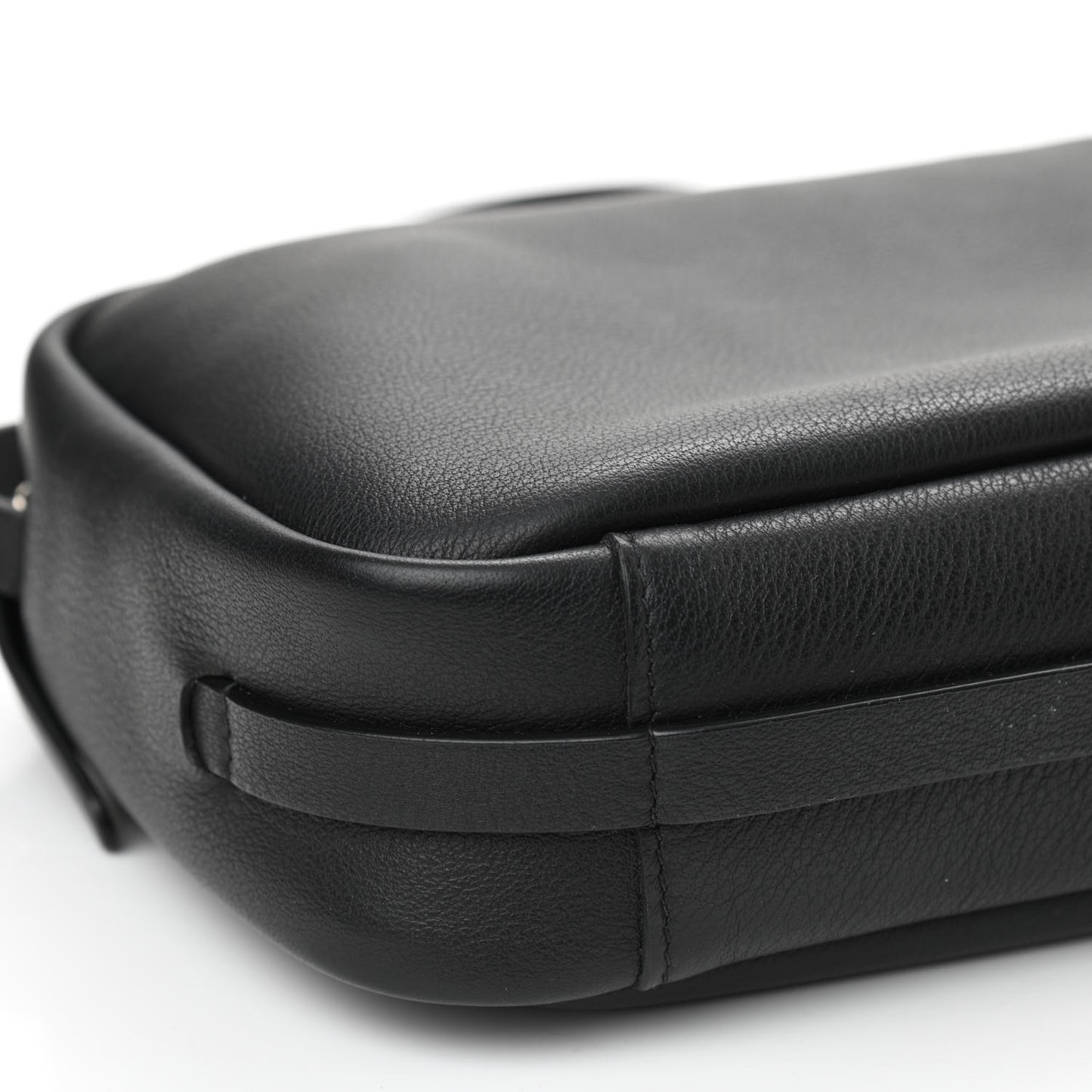 Calfskin Logo S Everyday Camera Bag Black
