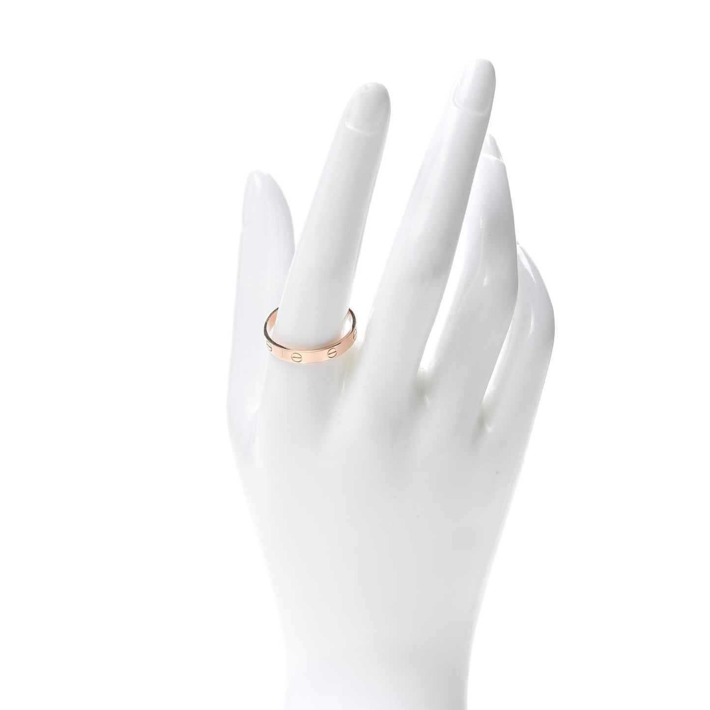 18K Pink Gold 3.5mm LOVE Wedding Band Ring 65 11