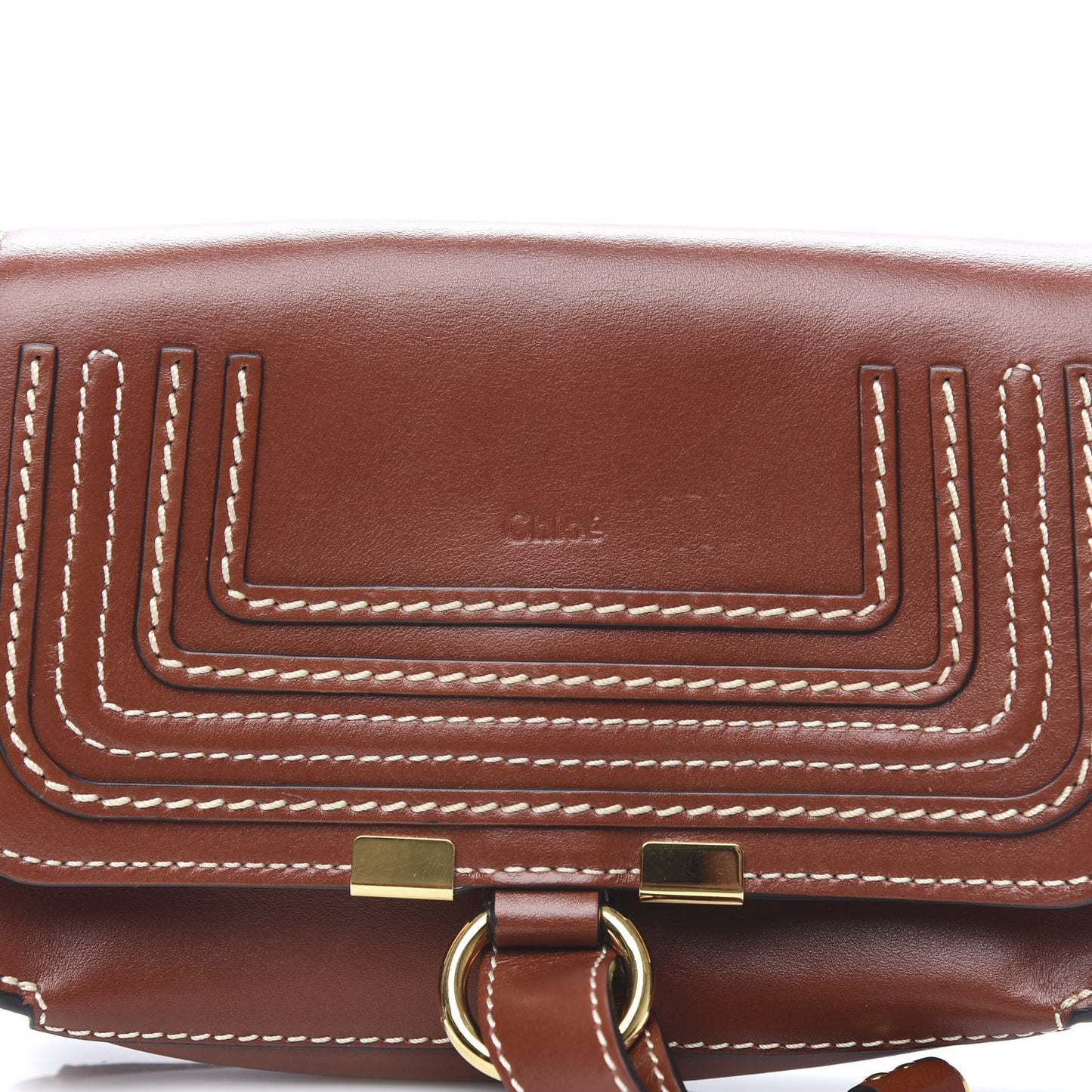 Calfskin Marcie Convertible Belt Bag Caramel