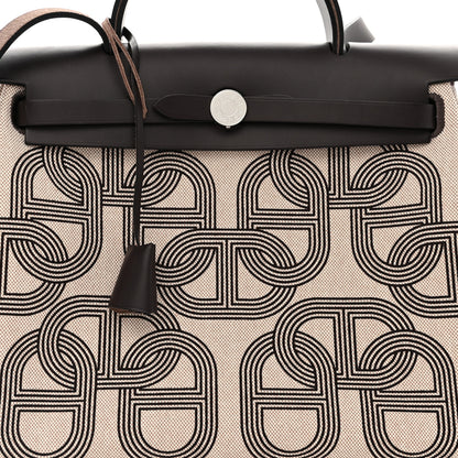 Hermes H Plume Canvas Vache Hunter Circuit 24 Herbag Zip Retourne 31 Ebene Ecru 9 of 12