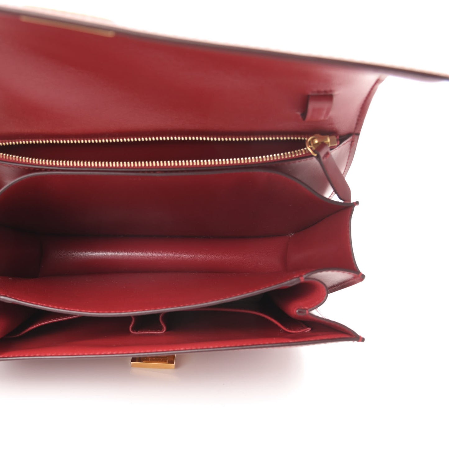 Box Calfskin Medium Classic Box Flap Bag Red