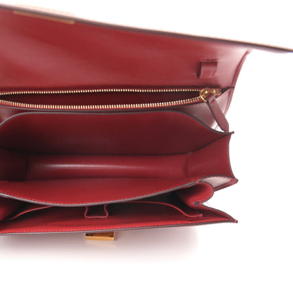 Celine Box Calfskin Medium Classic Box Flap Bag Red 5 of 13