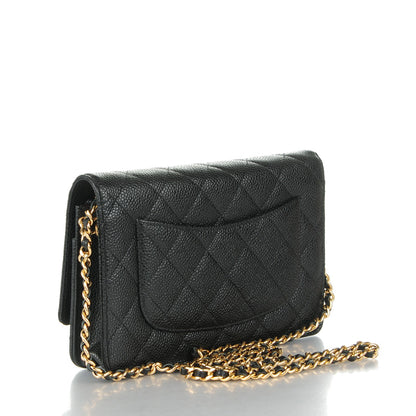 Chanel Caviar Quilted Wallet On Chain WOC Black 3 of 8