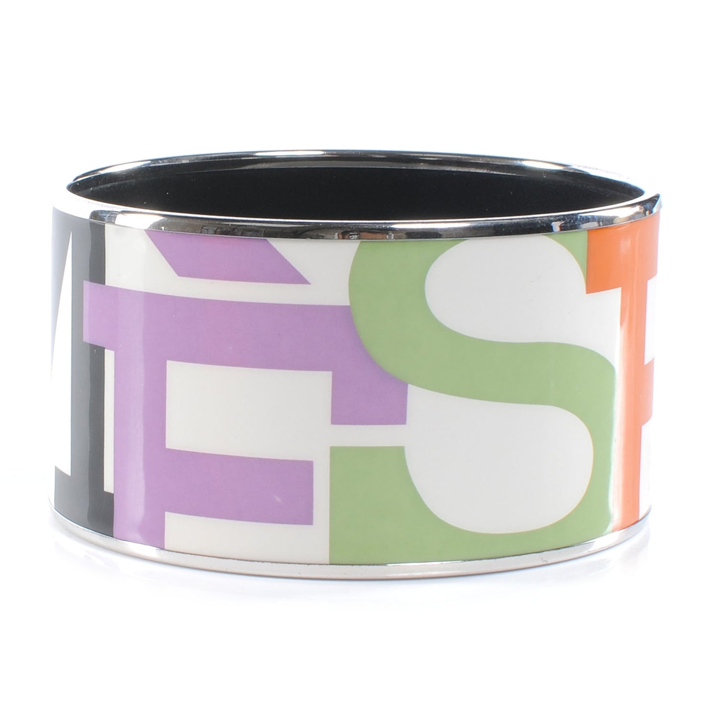Enamel Printed Extra Wide Capitales 65 Bracelet