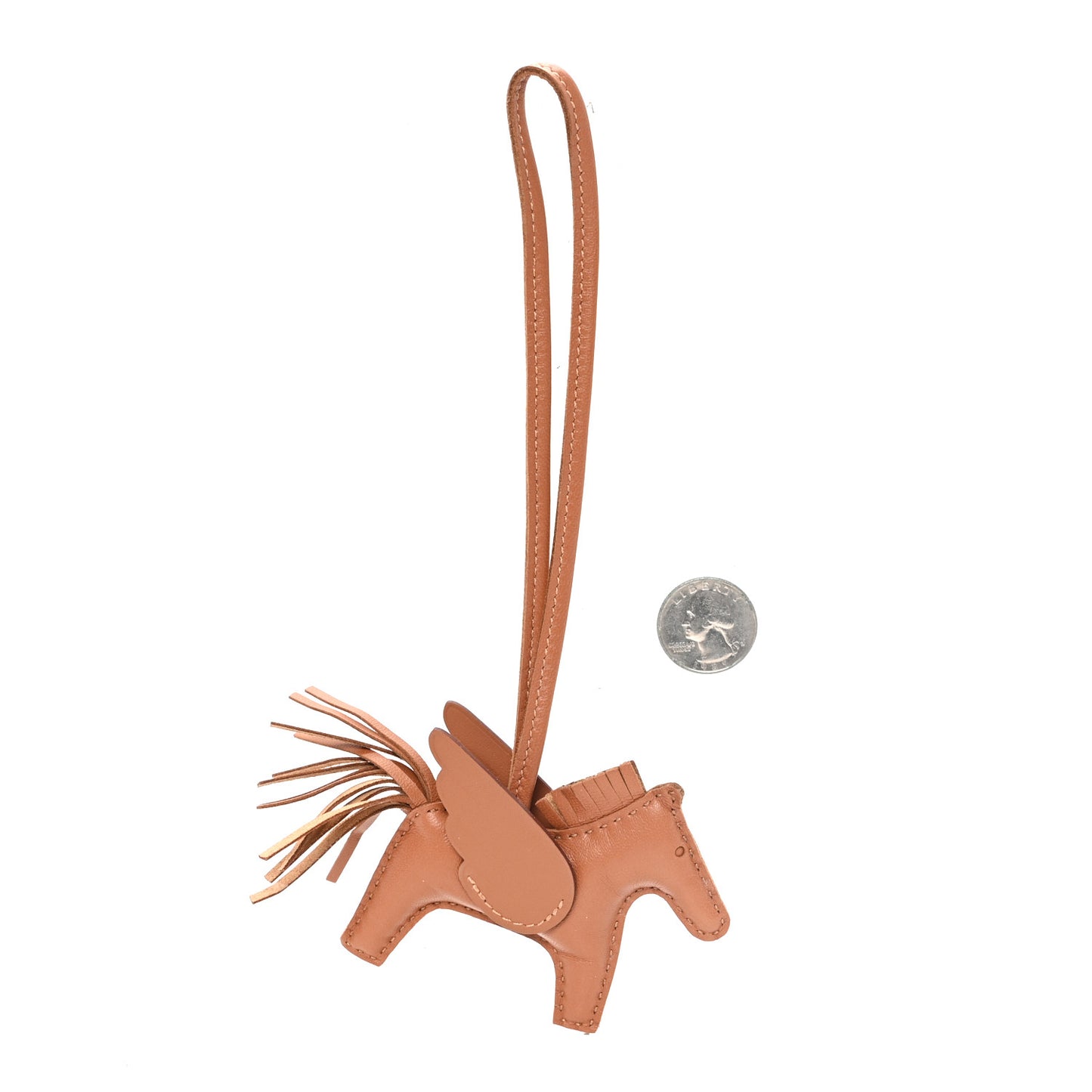 Milo Lambskin Grigri Rodeo Pegase Horse Bag Charm PM Gold