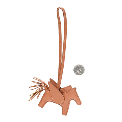 Hermes Milo Lambskin Grigri Rodeo Pegase Horse Bag Charm PM Gold 2 of 5