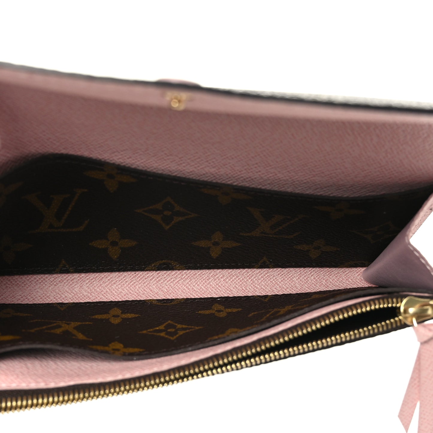 Monogram Emilie Wallet Rose Ballerine