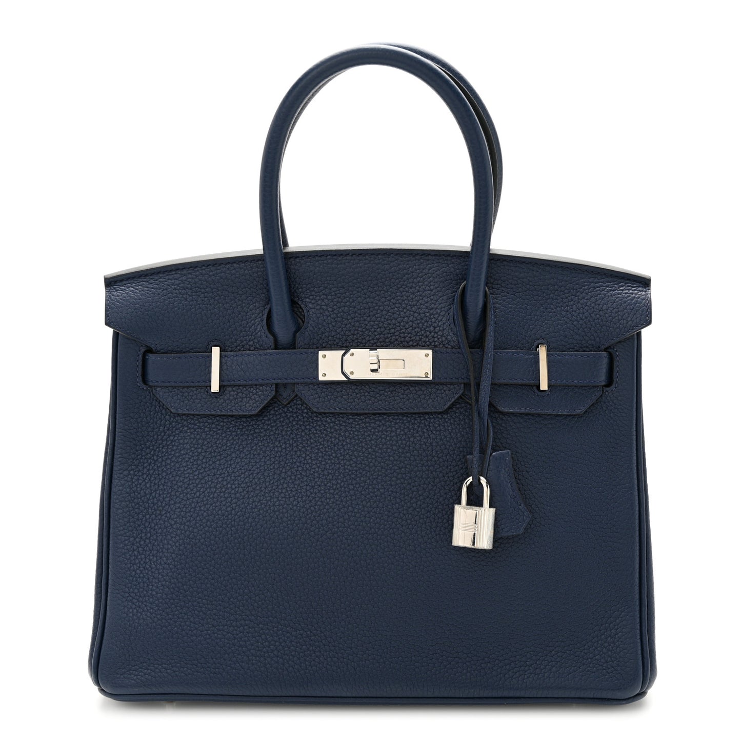 Taurillon Clemence Birkin 30 Bleu Saphir