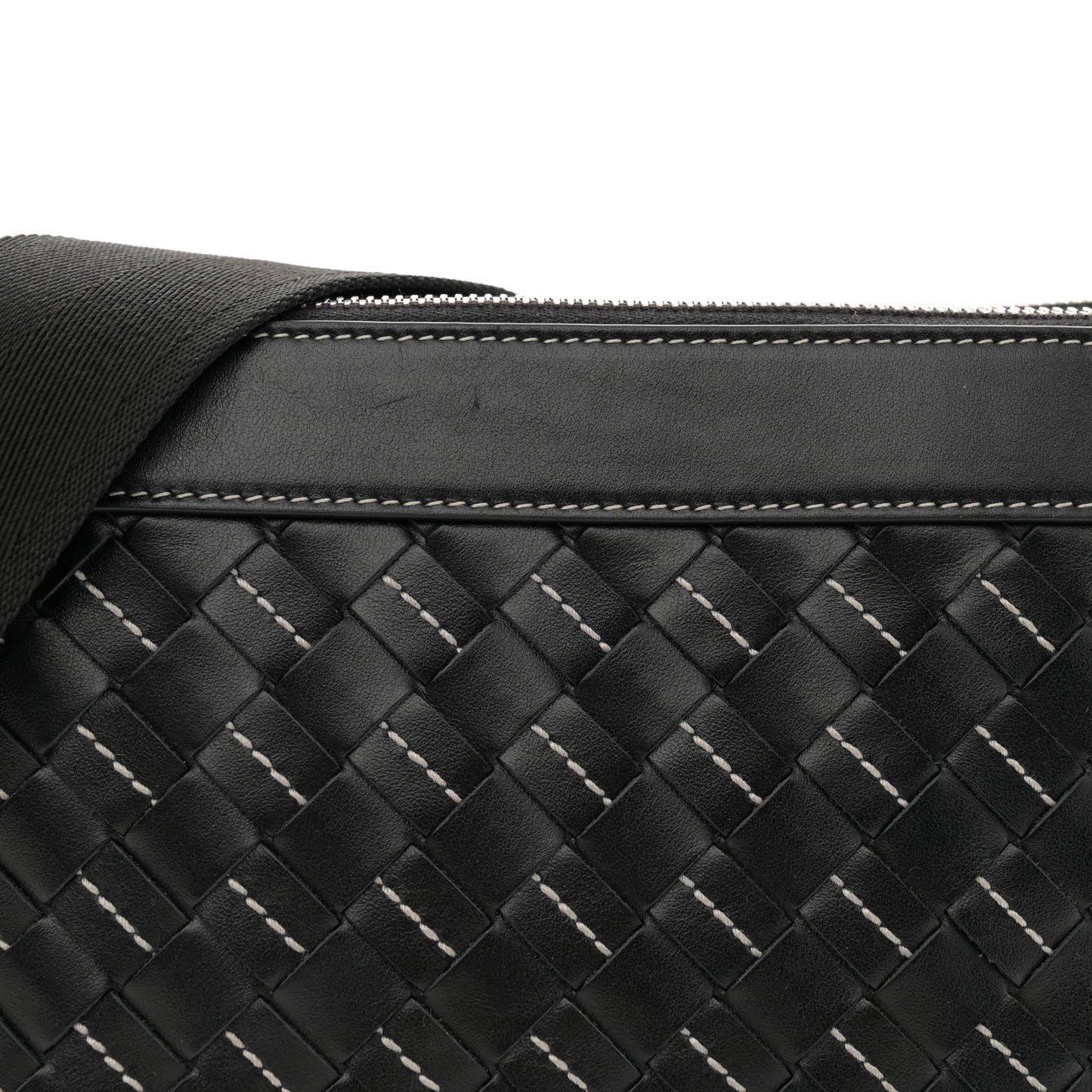 Nappa Intrecciato Duo Bag Black Natural