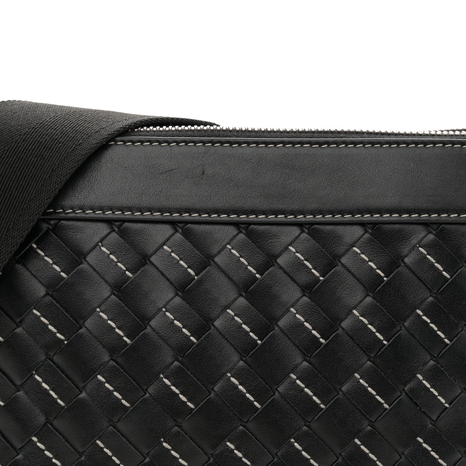 Bottega Veneta Nappa Intrecciato Duo Bag Black Natural 8 of 10