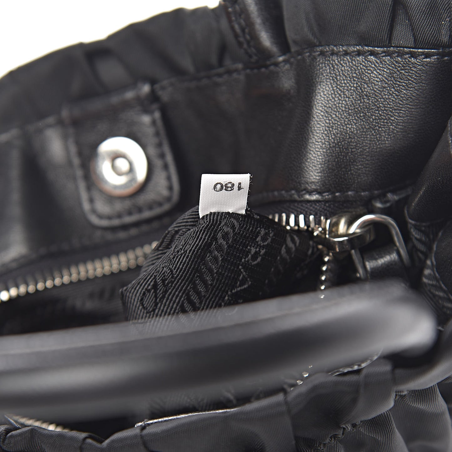 Tessuto Nylon Gaufre Tote Black