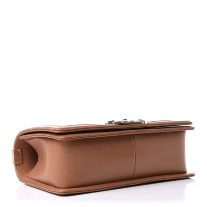 Chanel Caviar Quilted Medium Boy Flap Brown 3 of 10