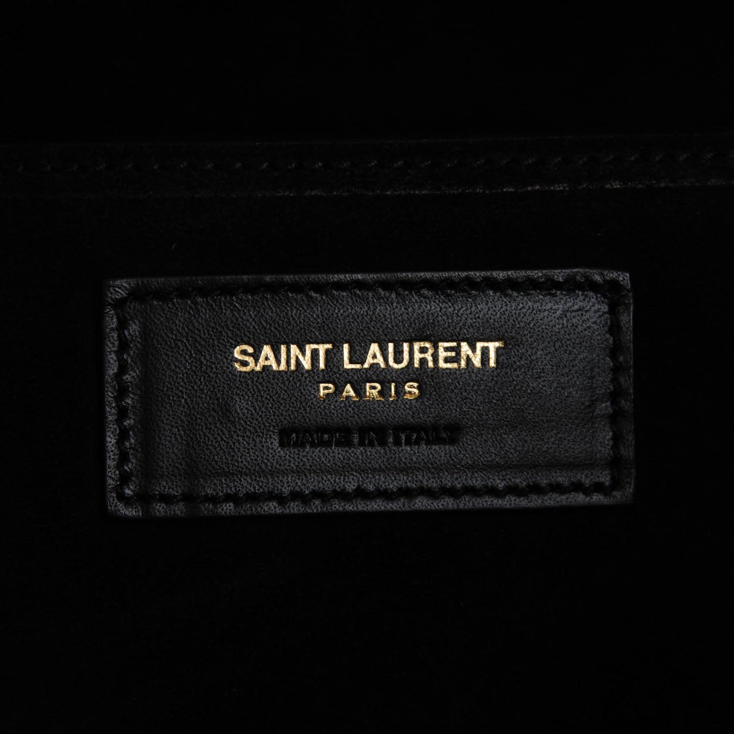 Calfskin Large Emmanuelle Bucket Bag Black