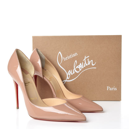 Christian Louboutin Patent Iriza 100 Pumps 40 Nude 8 of 8