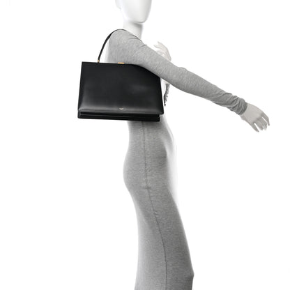 Celine Box Calfskin Medium Clasp Bag Black 2 of 9