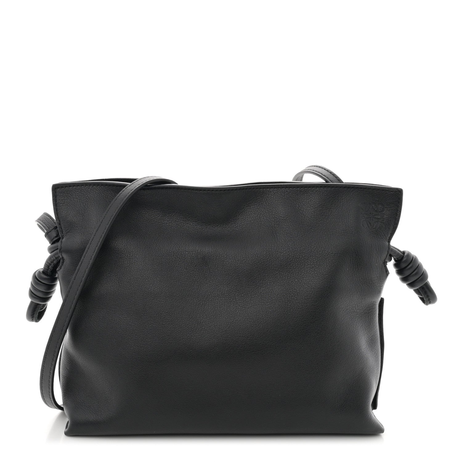 Loewe Calfskin Mini Flamenco Knot Bag Black 1 of 12