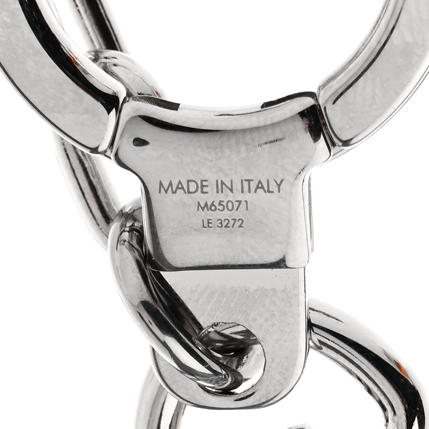 Louis Vuitton LV Facettes Bag Charm Key Holder Silver 4 of 5