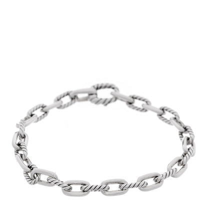 David Yurman Sterling Silver 10mm Medium Oval Link Bracelet 1 of 3