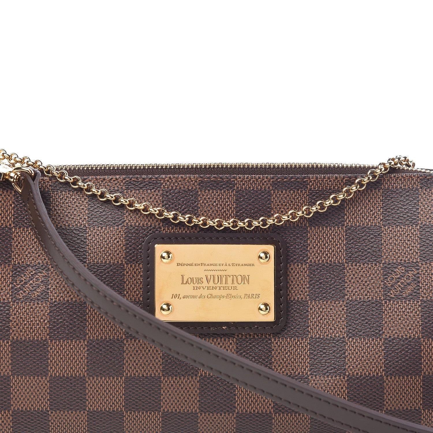 Louis Vuitton Damier Ebene Eva Clutch 8 of 11