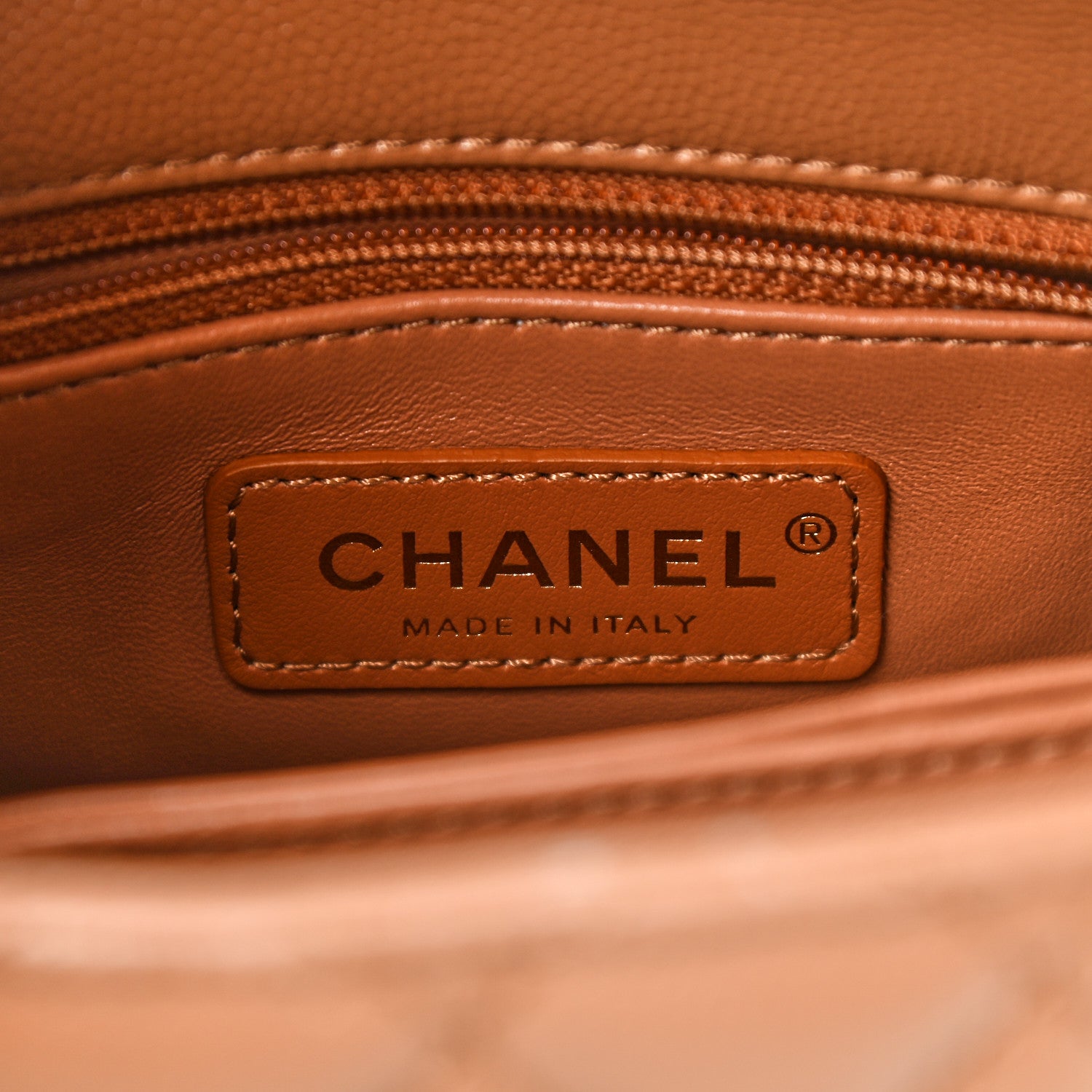 Chanel Caviar Lizard Embossed Quilted Extra Mini Coco Handle Flap Brown 6 of 10