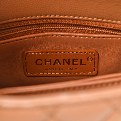 Chanel Caviar Lizard Embossed Quilted Extra Mini Coco Handle Flap Brown 6 of 10
