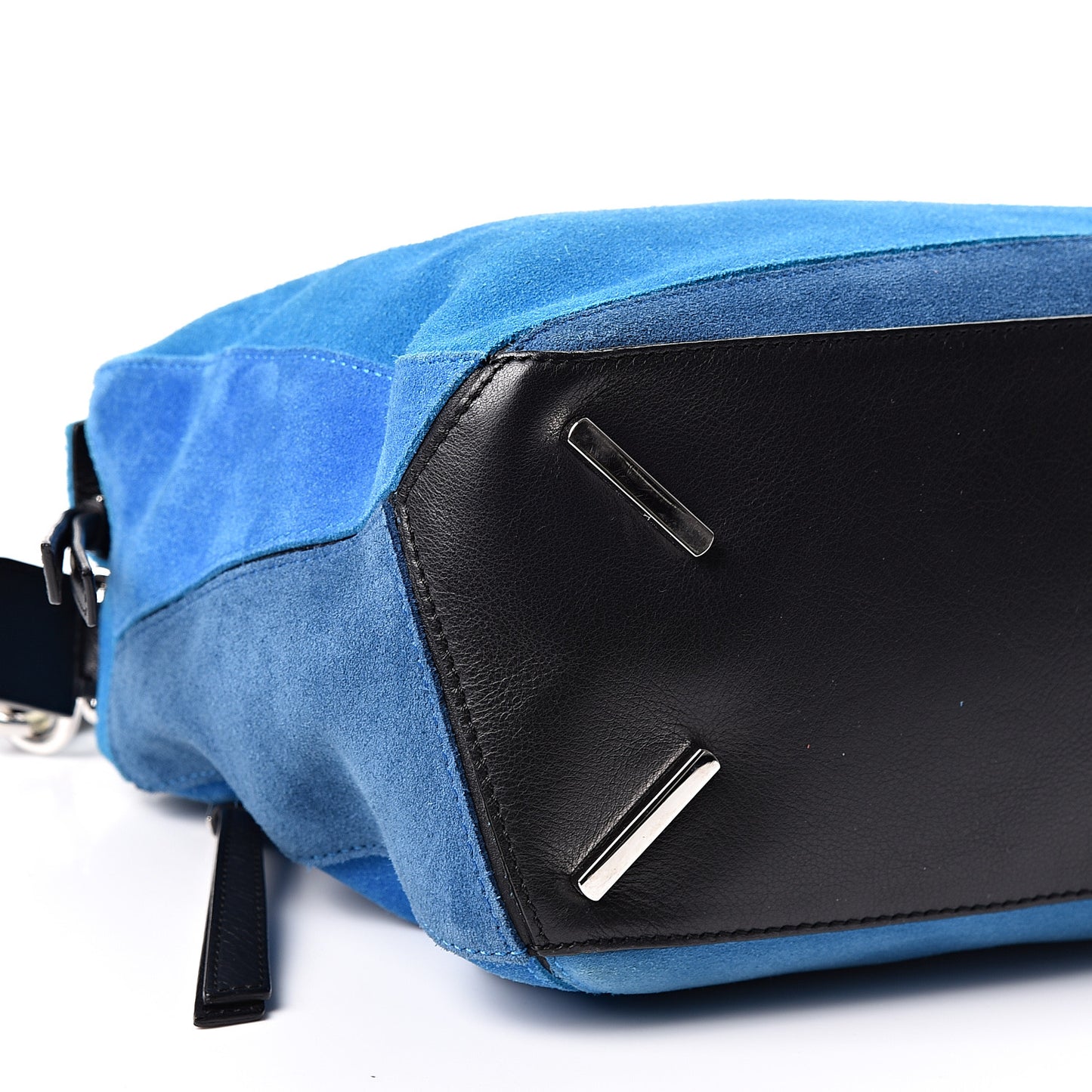 Suede Medium Puzzle Bag Turquoise