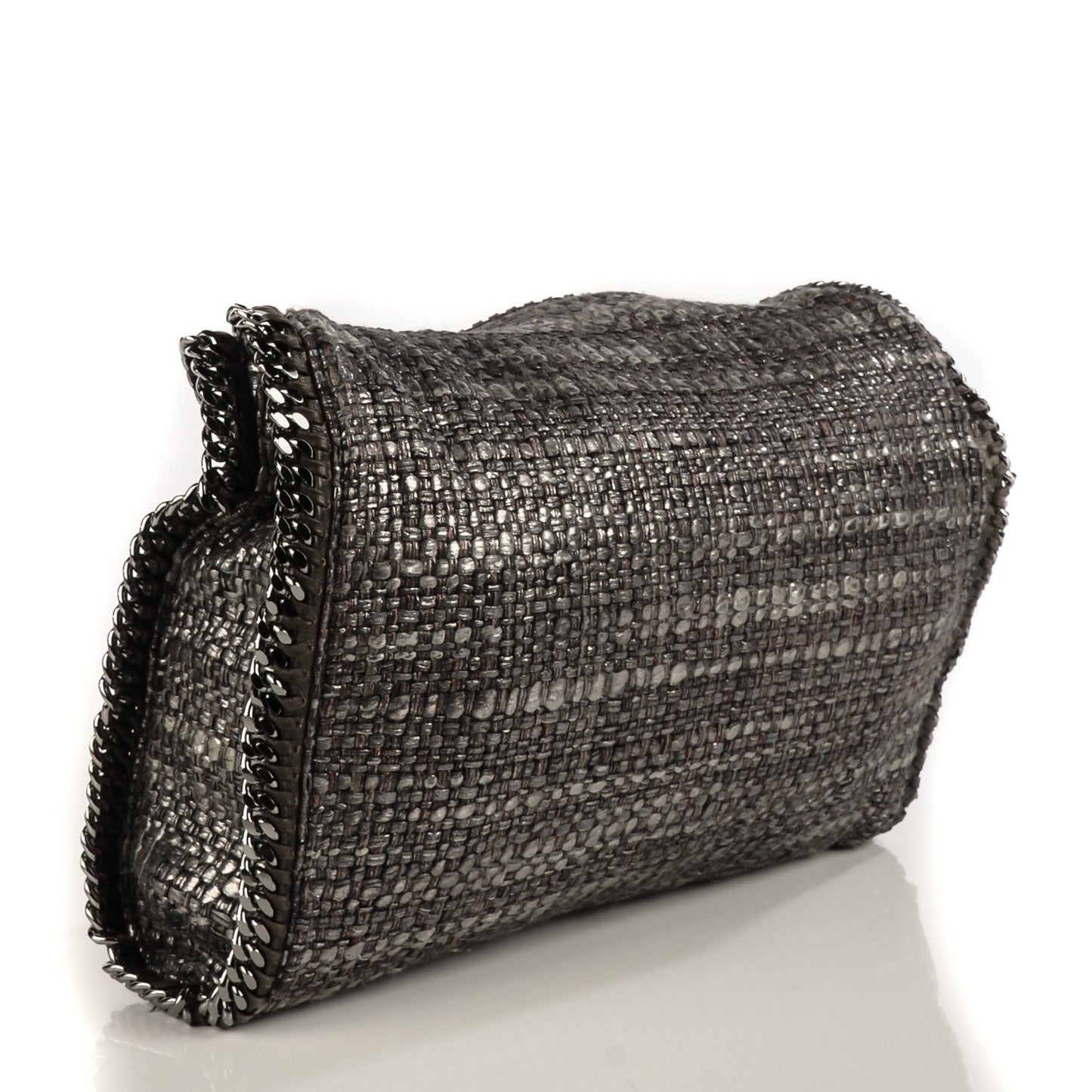 Metallic Woven Boucle Falabella Pewter