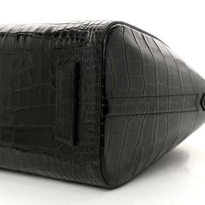 Givenchy Calfskin Crocodile Embossed Small Antigona Black 10 of 10