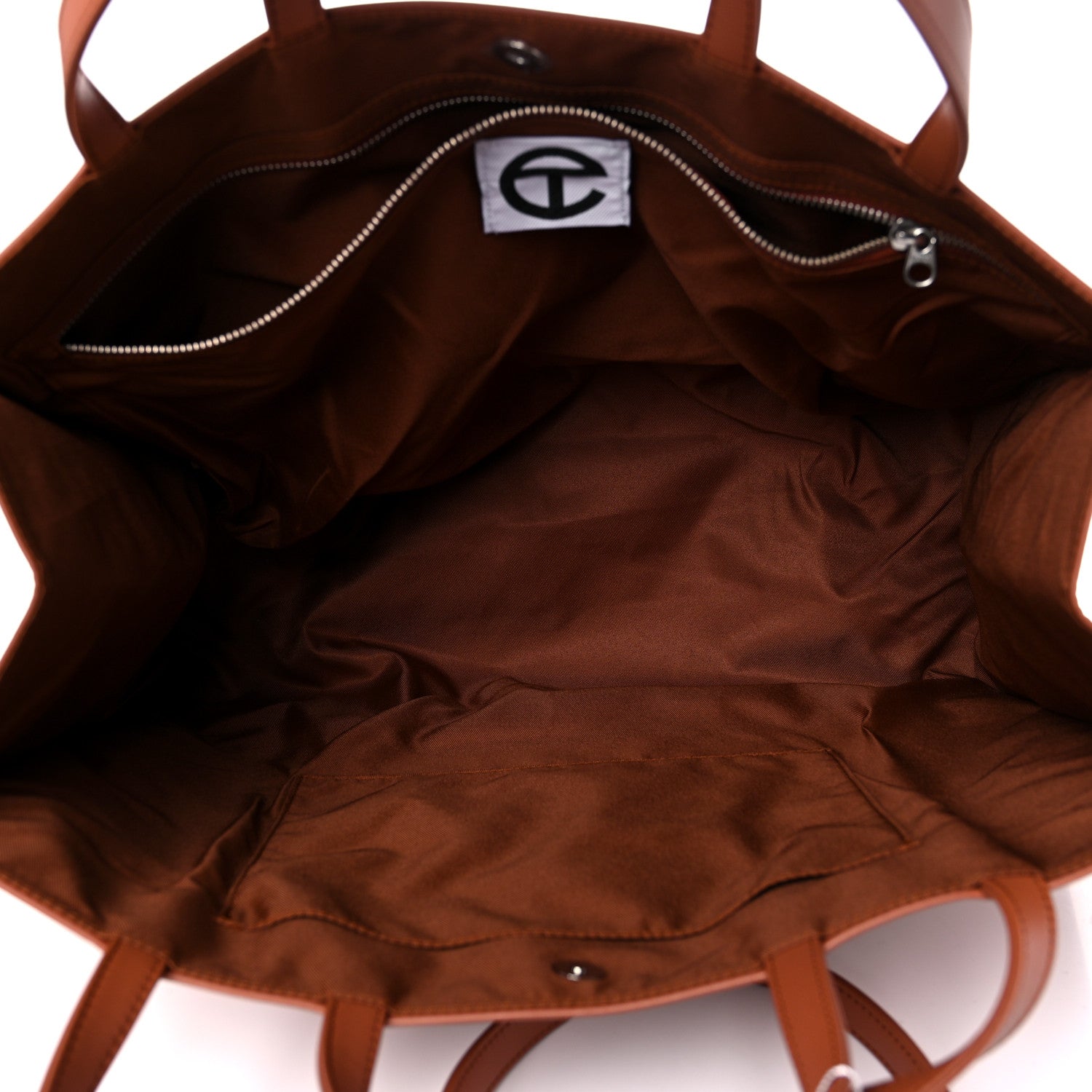 Telfar Vegan Leather Large Shopping Bag Tan 5 of 9