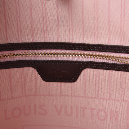 Louis Vuitton Damier Ebene Neo Neverfull MM Rose Ballerine 6 of 12