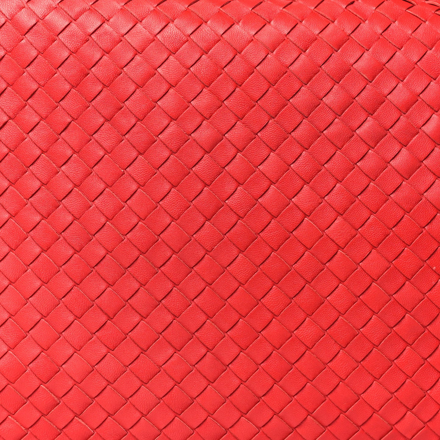 Nappa Intrecciato Large Veneta Hobo Red